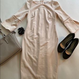 Calvin Klein sheath blush dress